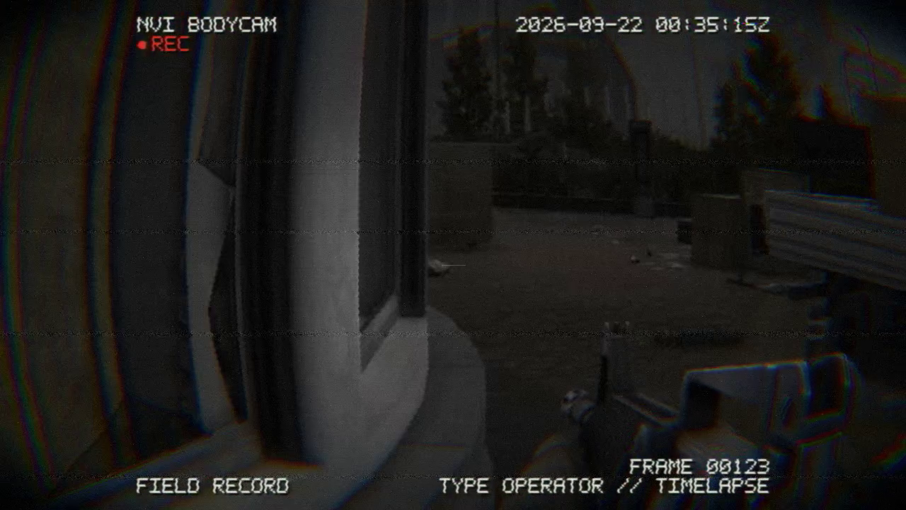 Recovered bodycam recording cover